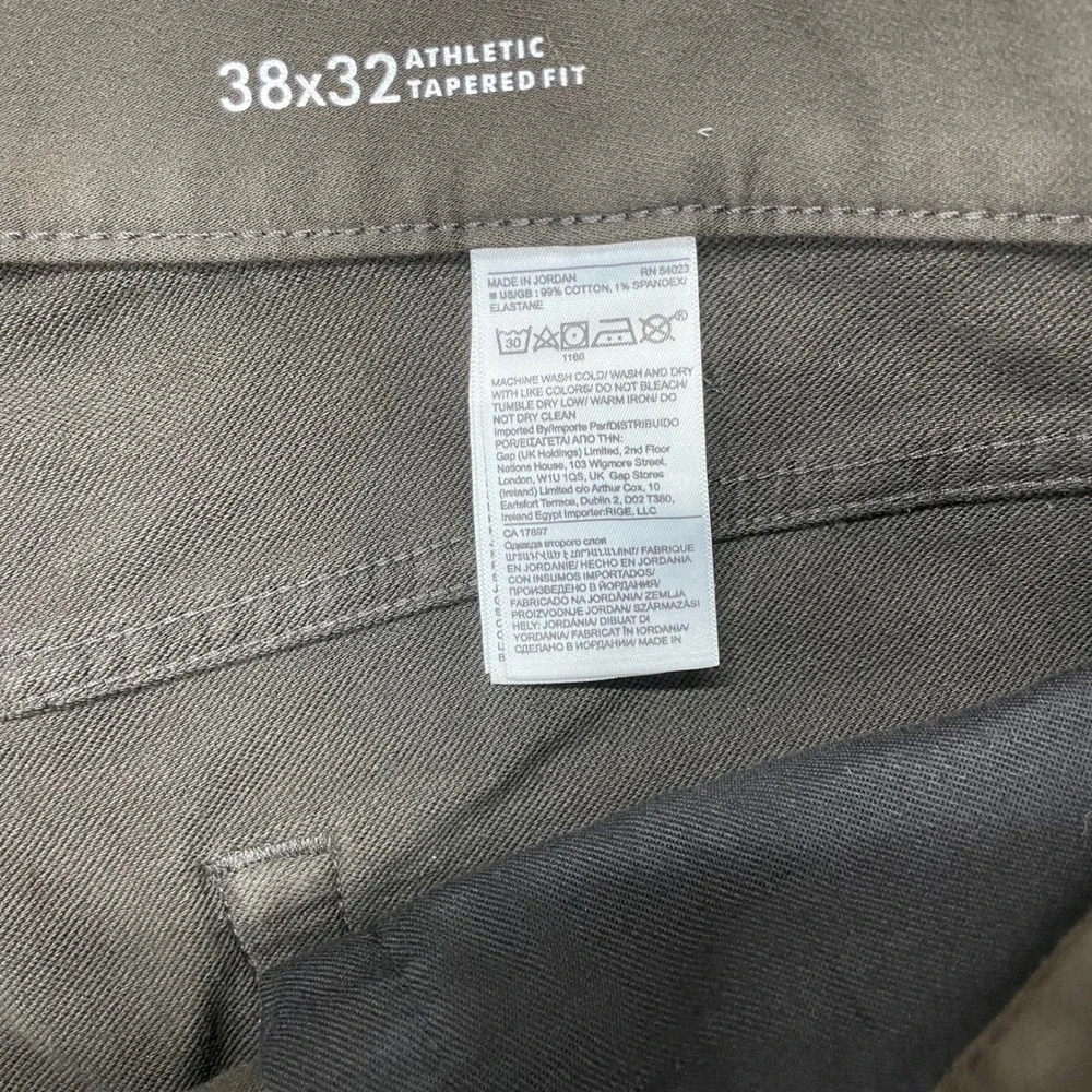 Banana Republic Traveler Pants Mens 38x32 Coffee Bean Athletic Tapered Fit